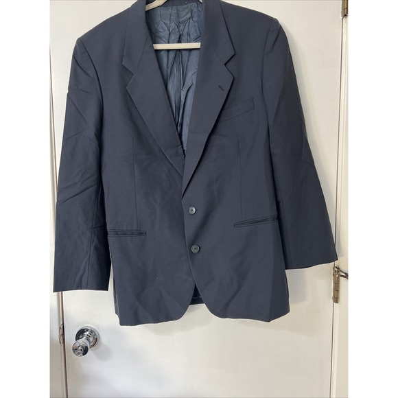 Yves Saint Laurent Blazer Suit Jacket‎ Sport Coat Men Size 38 Blue Wool